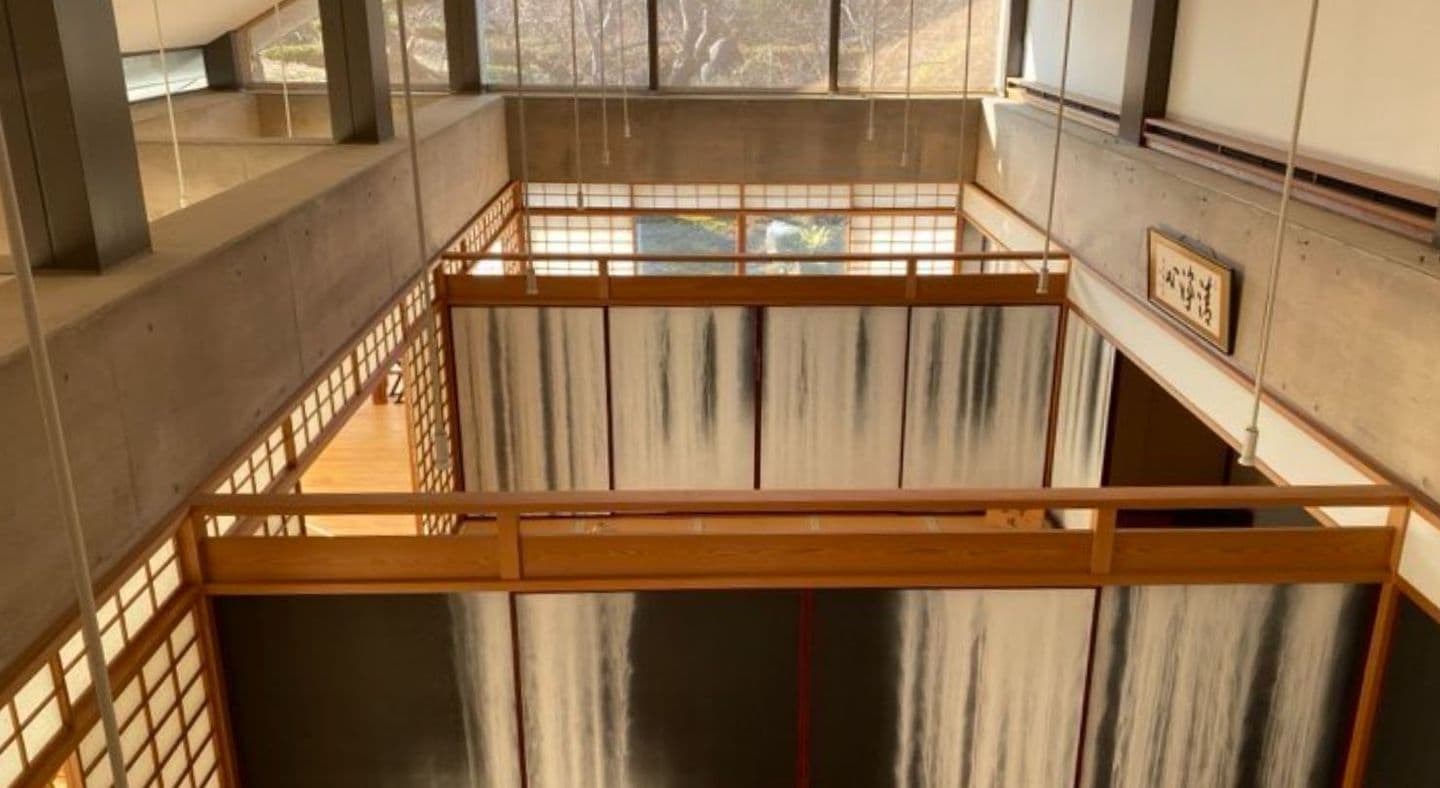 聚光院別院の千住博画伯の襖絵　見学
